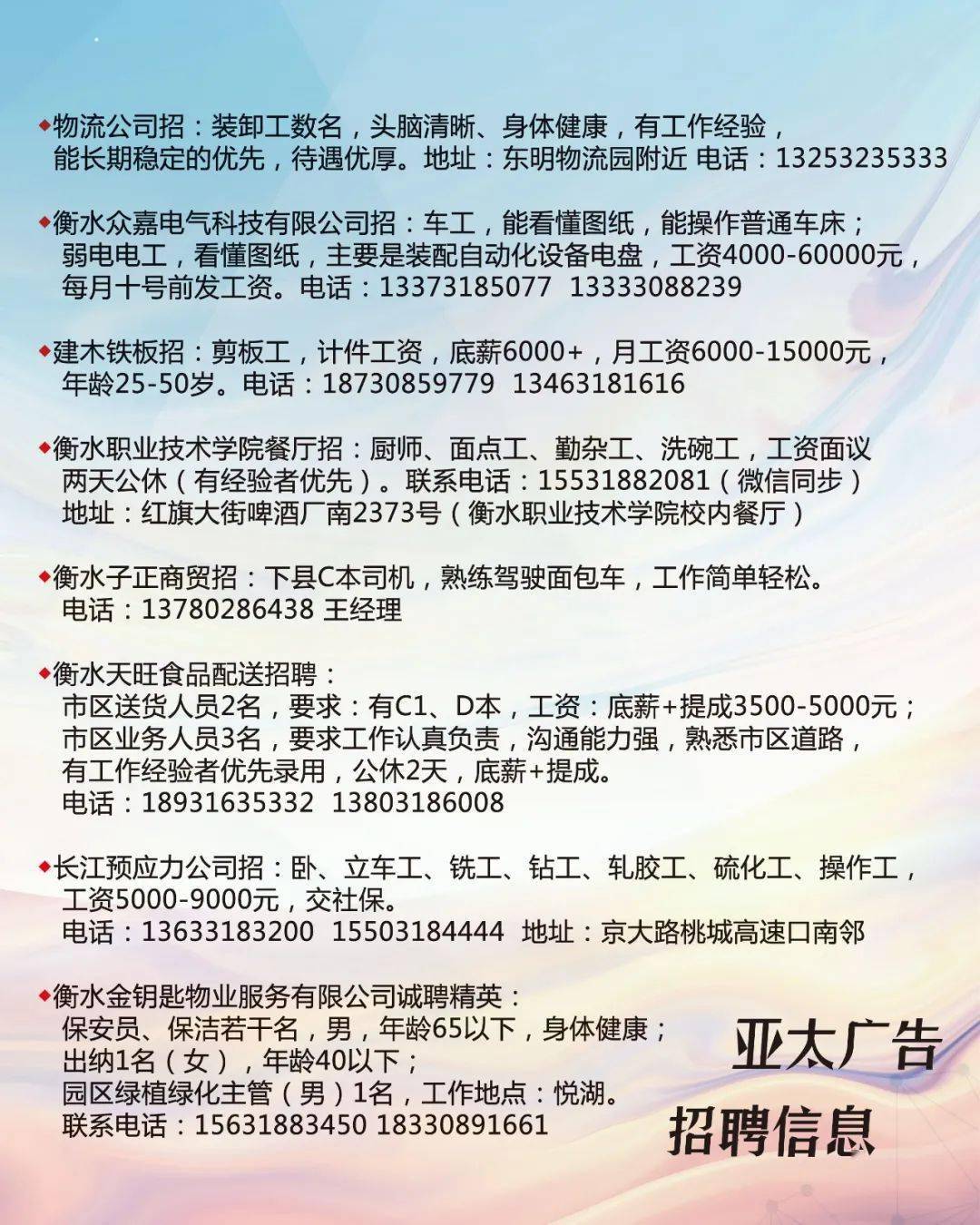 沈阳最新更夫招聘信息概览